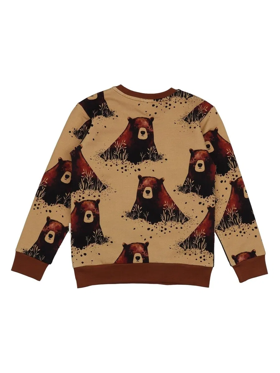 Толстовка Walkiddy 'Walkiddy - Grizzly Bears Sweatshirt' коричневого цвета — фото 2