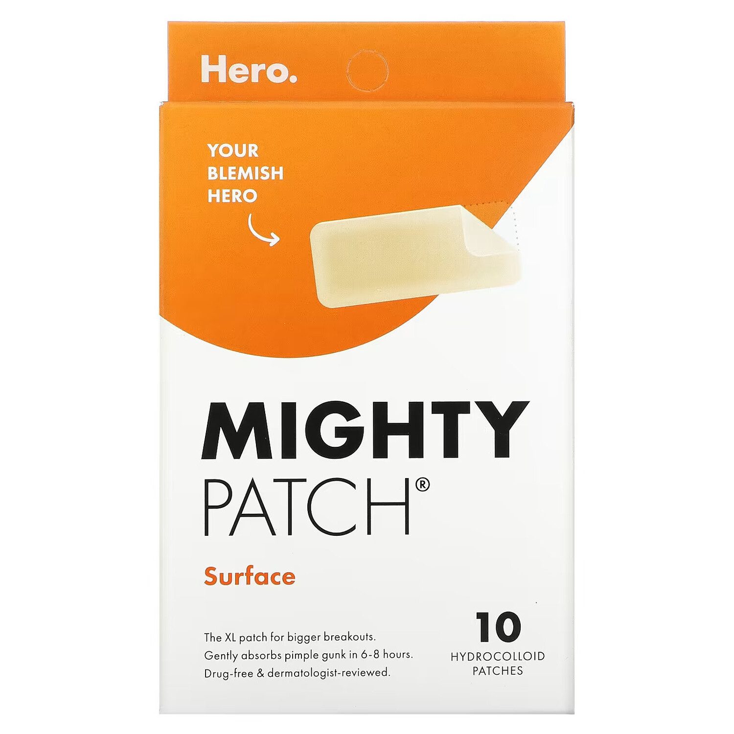 

Hero Cosmetics, Mighty Patch, прямоугольные, 10 пластырей