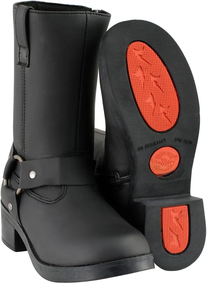 Детские ботинки из искусственной кожи для мальчиков Classic Boots Milwaukee Leather, Black — фото 4