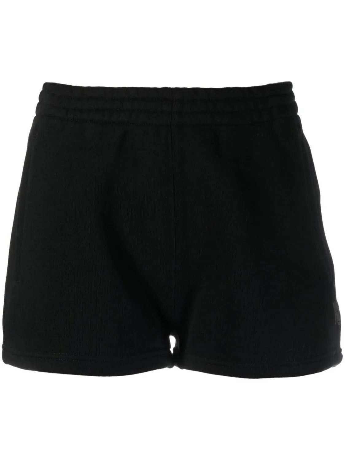 Шорты с Вышитым Логотипом Alexander Wang, черный