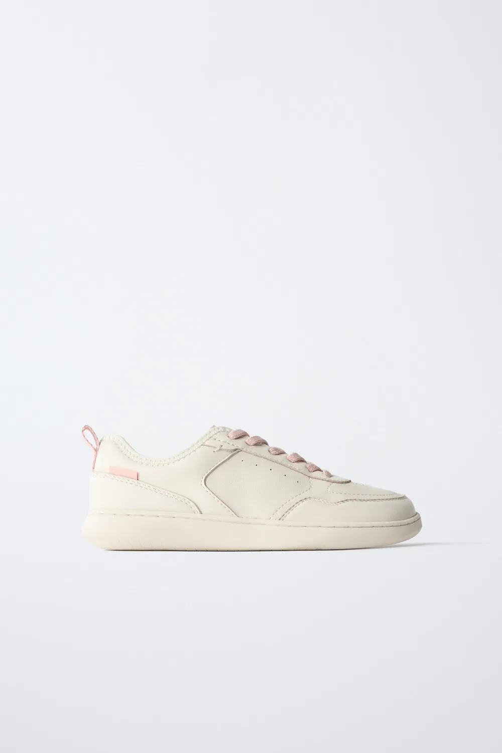 КОЖАНЫЕ КРОССОВКИ ДЛЯ ХОДЬБЫ БОСЫМИ НОГАМИ ZARA, White