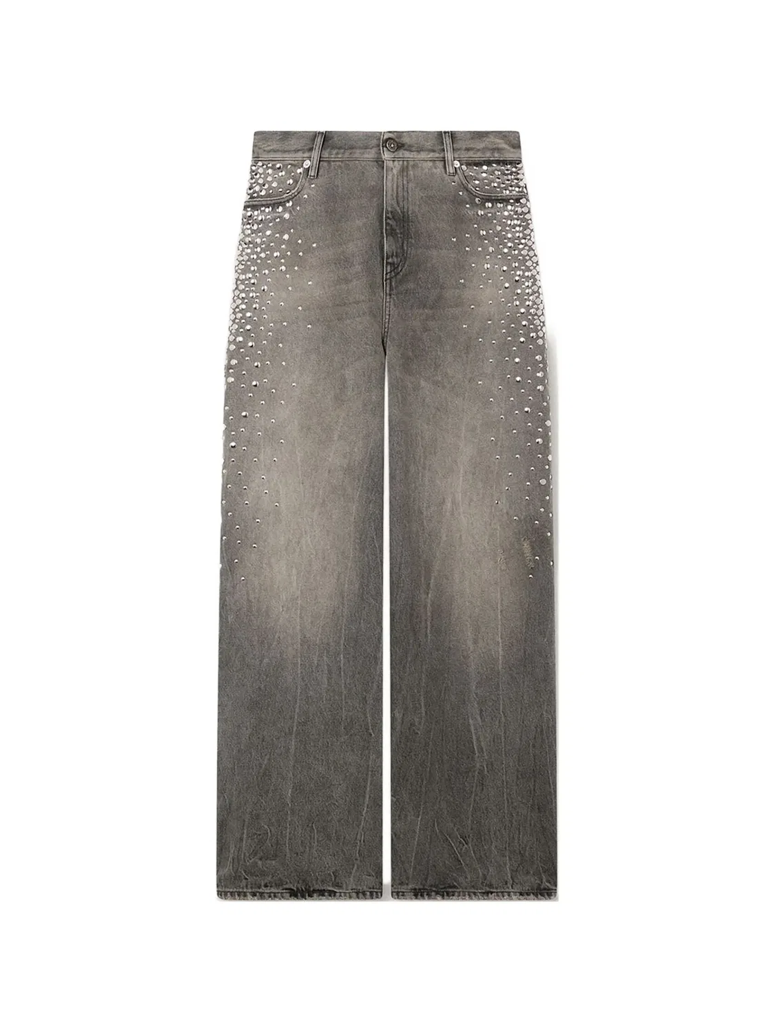 Джинсы Melody с заклепками Golden Goose, серый