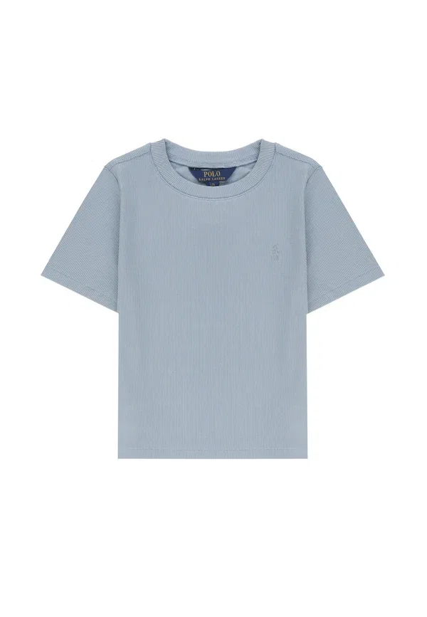 Футболка с хлопком и эластаном T-shirt pony unisex - basic t-shirt Polo Ralph Lauren, Celeste, светло-голубой