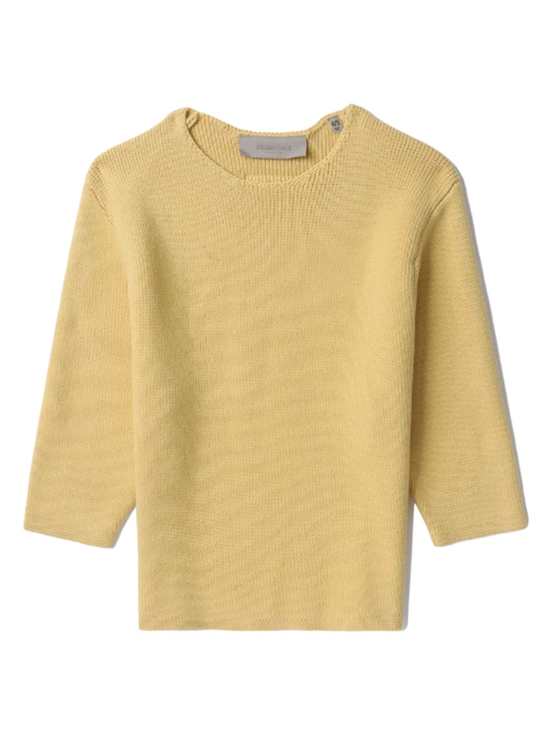 Трикотажный джемпер Fear Of God Essentials Kids, желтый