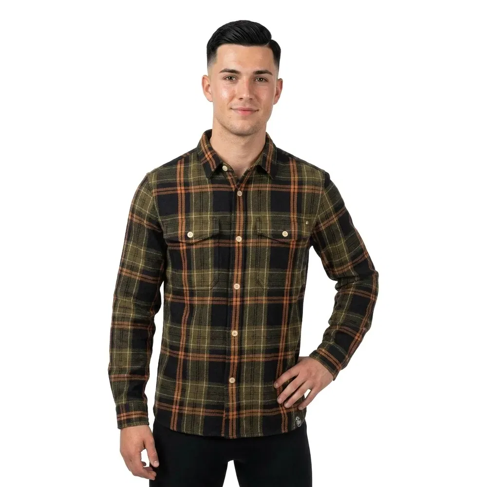 Рубашка с длинным рукавом Merchant Heavy Superdry, коричневый — фото 3