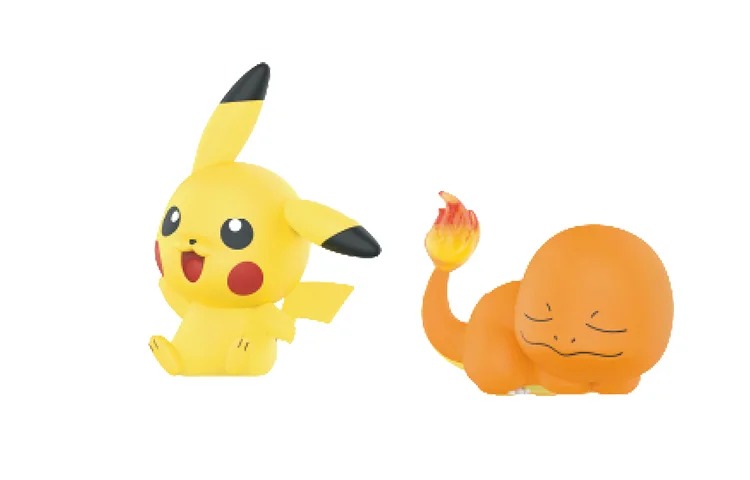 

Набор из 2 фигурок Pop Mart Pokemon Sit Back&Relax Pikachu & Charmander, желтый/оранжевый