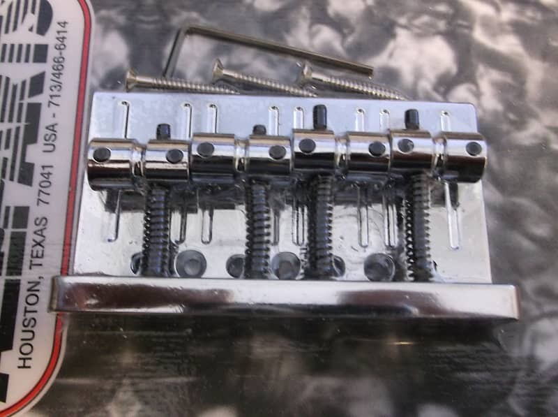 

4-струнный бас-бридж, струны сквозь корпус, CHROME Allparts BB-3575-010