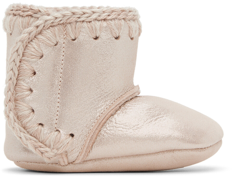 

Замшевые детские ходунки на липучке Baby Pink Mou