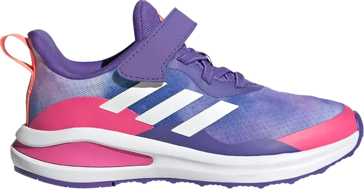 Детские кроссовки Adidas FortaRun J, фиолетовый/розовый — фото 2