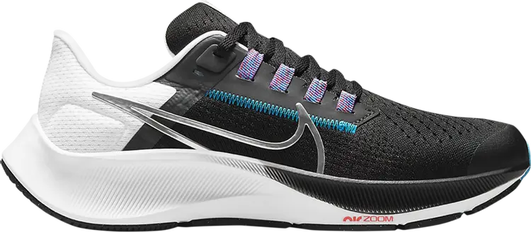 

Кроссовки Nike Air Zoom Pegasus 38 GS 'Black Metallic Silver', черный