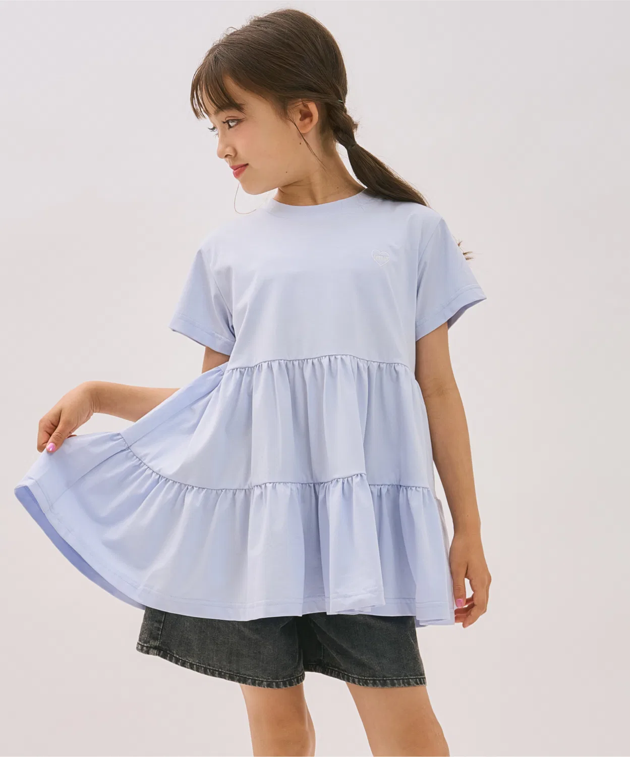 Детская туника с коротким рукавом, модель DailyMe, бренд minimal, Черный — фото 2