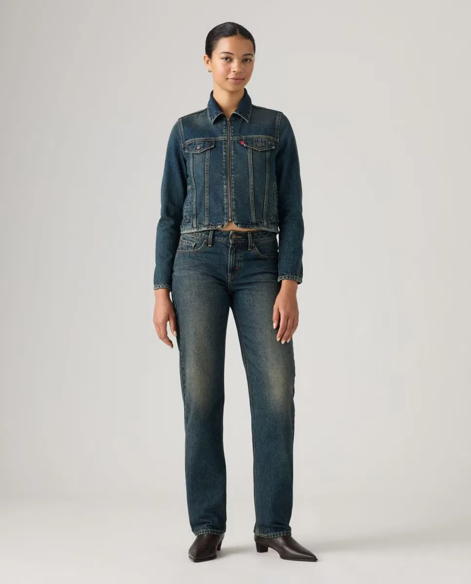 Женское прямые джинсы с низкой посадкой, Vaquero Slim Low Straight, Levi's, темно-синий