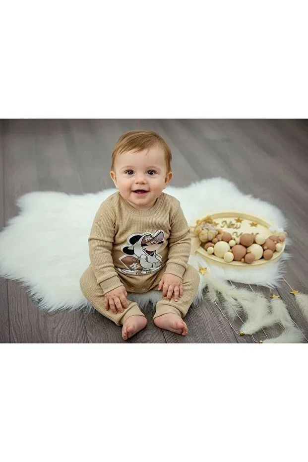 Детское боди-комбинезон для мальчиков хлопковый Sw Shadoow, Beige