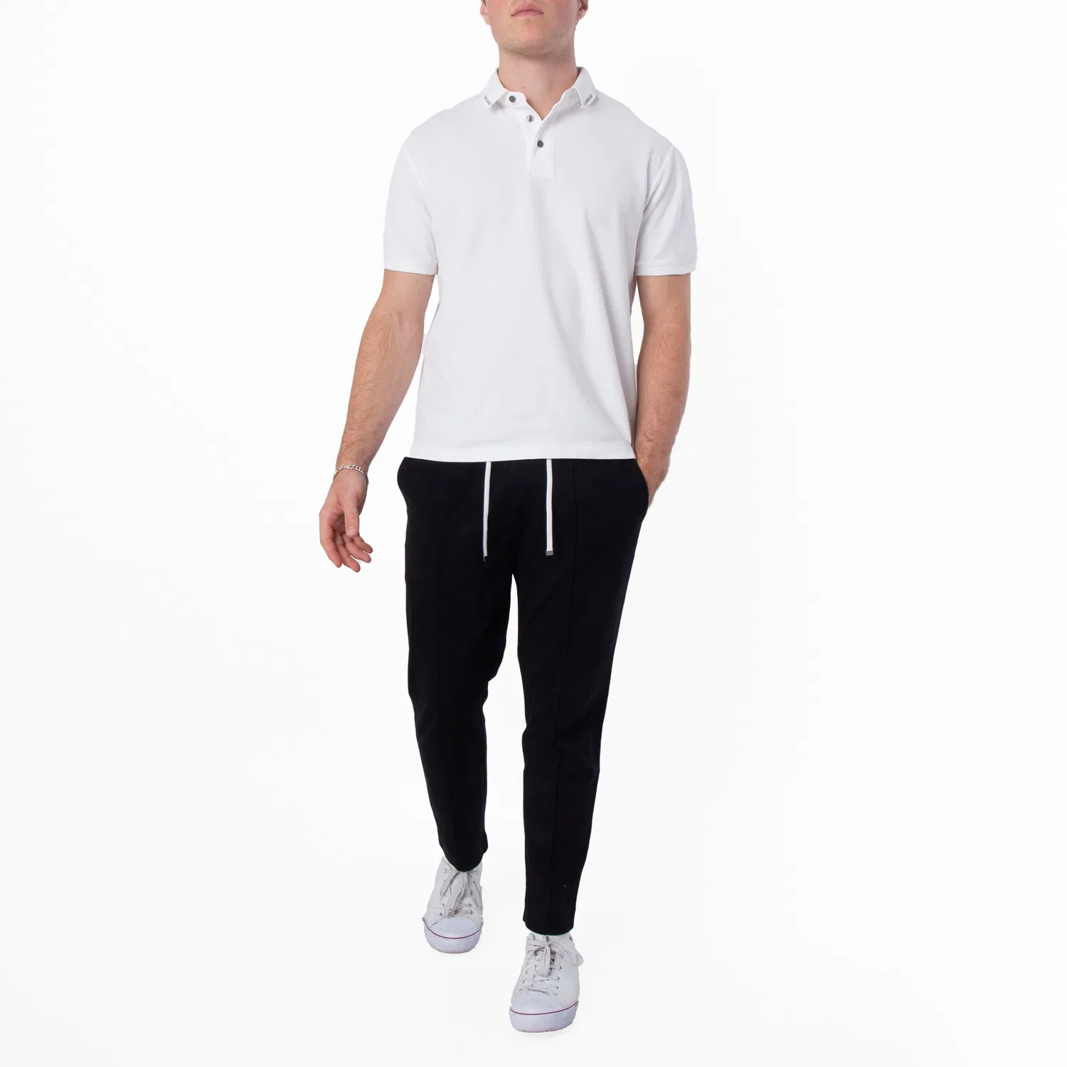 Джоггеры из трикотажного джерси с логотипом Emporio Armani, Nero — фото 3