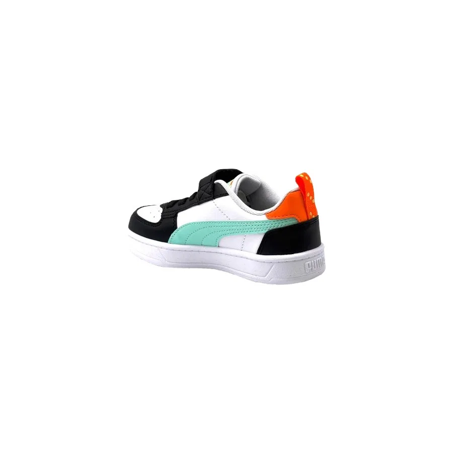 Детские спортивные кроссовки на липучках Caven 2.0 Playdate Ac+Pc Puma, Черно-зеленый — фото 4