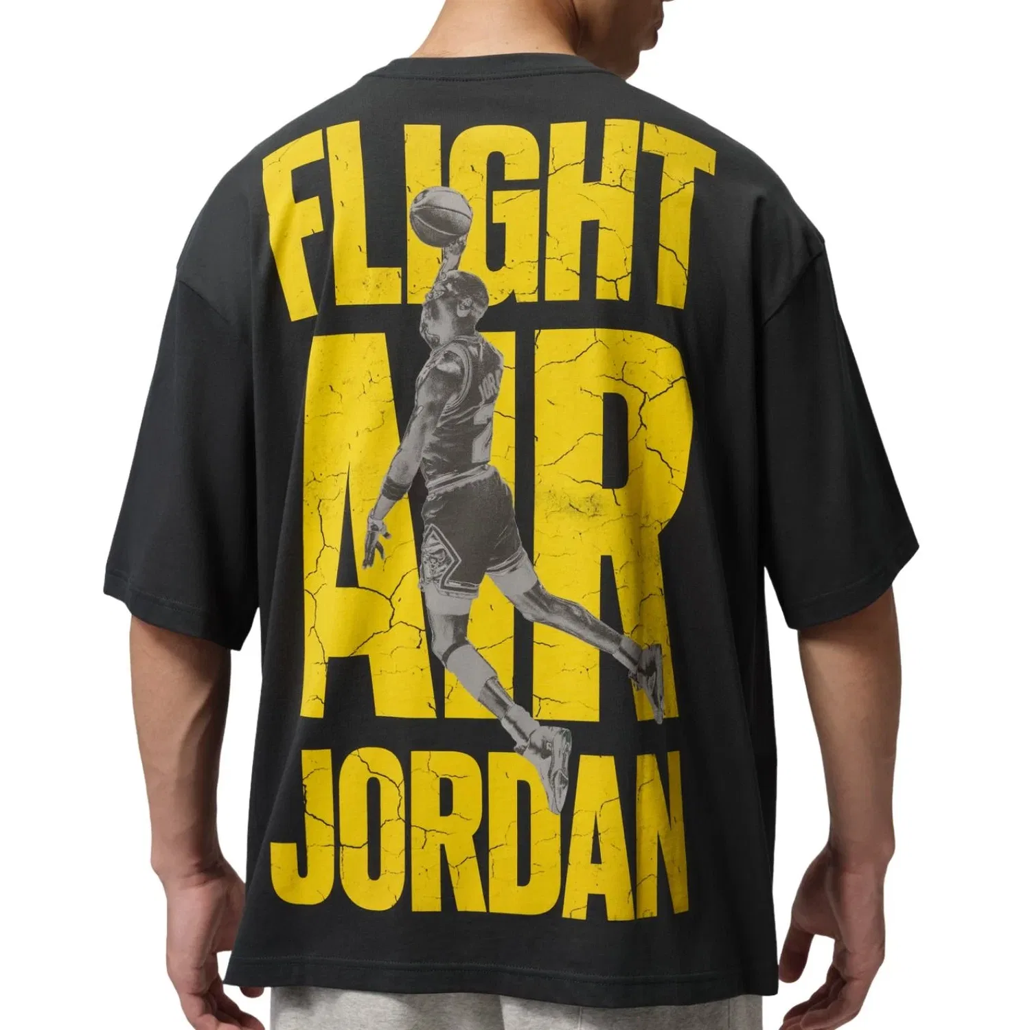 Мужская футболка с коротким рукавом Jordan Flight T-Shirt Off Noir, черный — фото 2