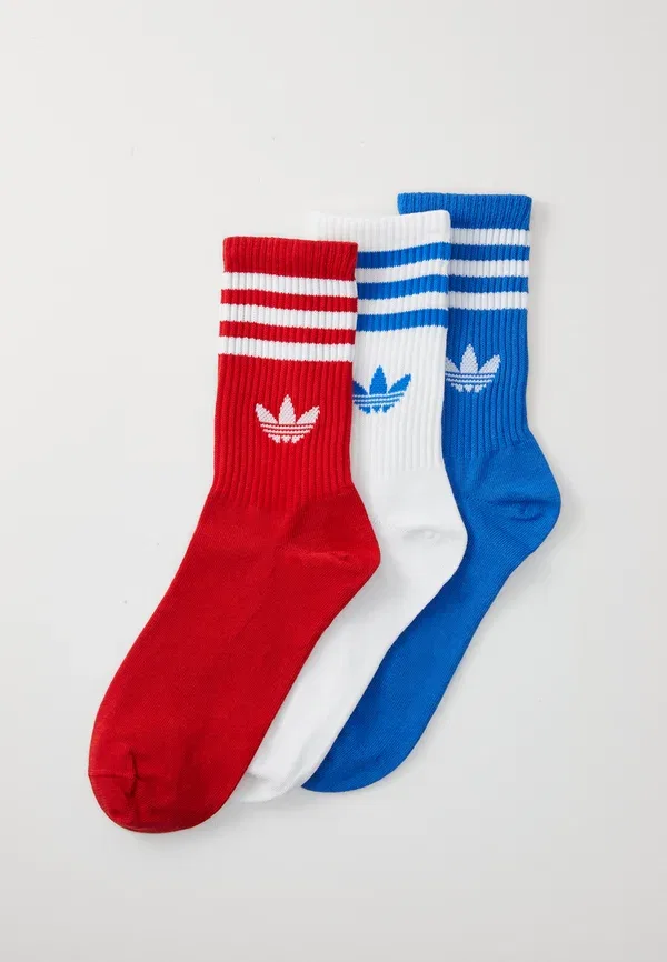 Комплект из 3 пар носков унисекс 3S Crew S Adidas Originals, белый/синий