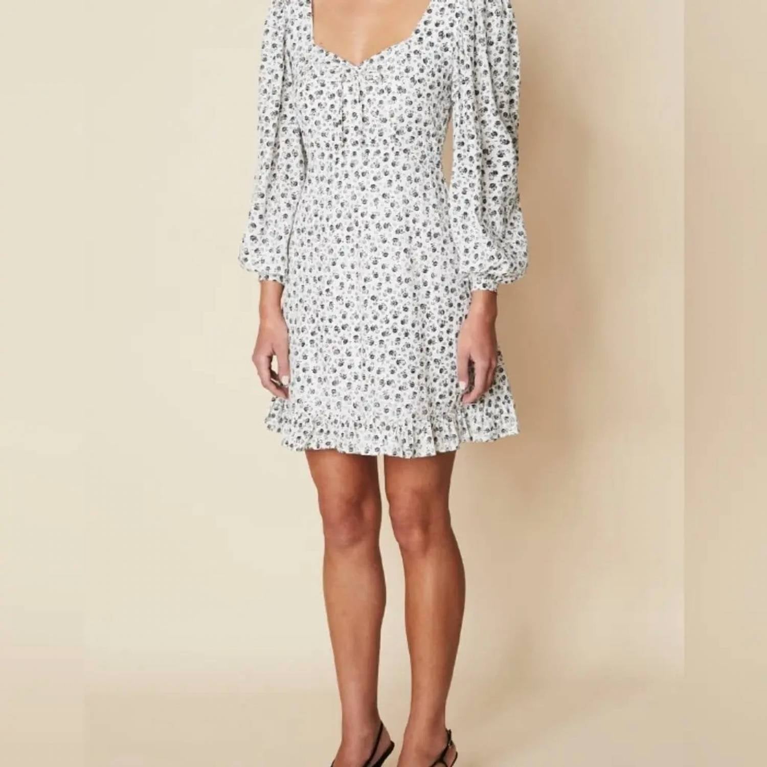 

Мини-платье Calla с цветочным принтом La Bleu FAITHFULL THE BRAND, цвет la bleu floral print