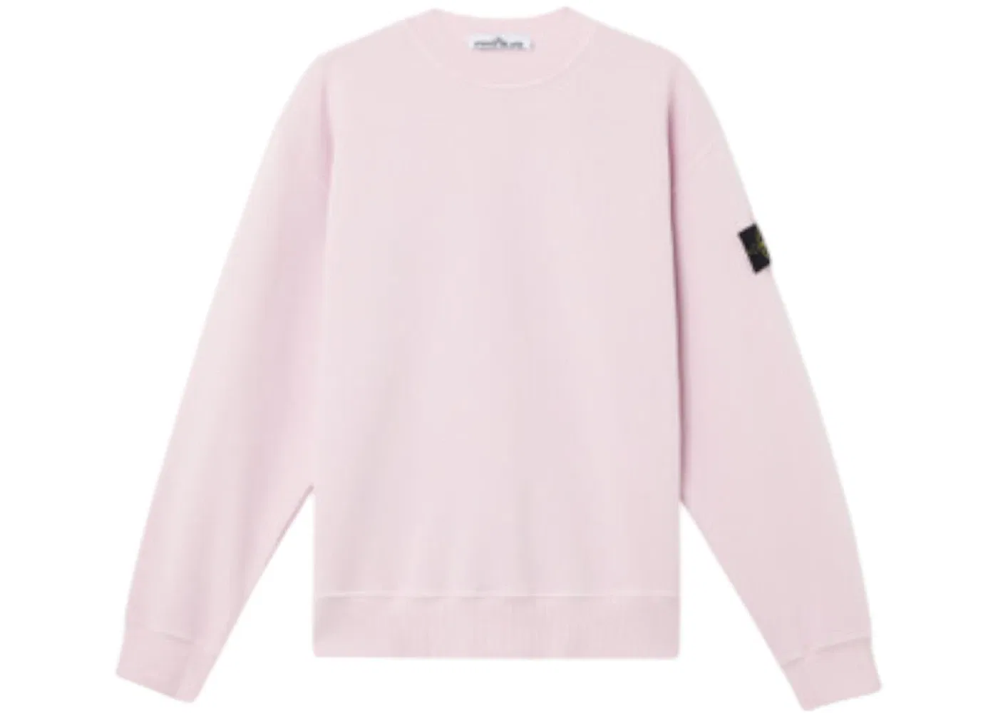 Мужской свитшот из плотного флиса 53% органический хлопок Crewneck Stone Island, Pink