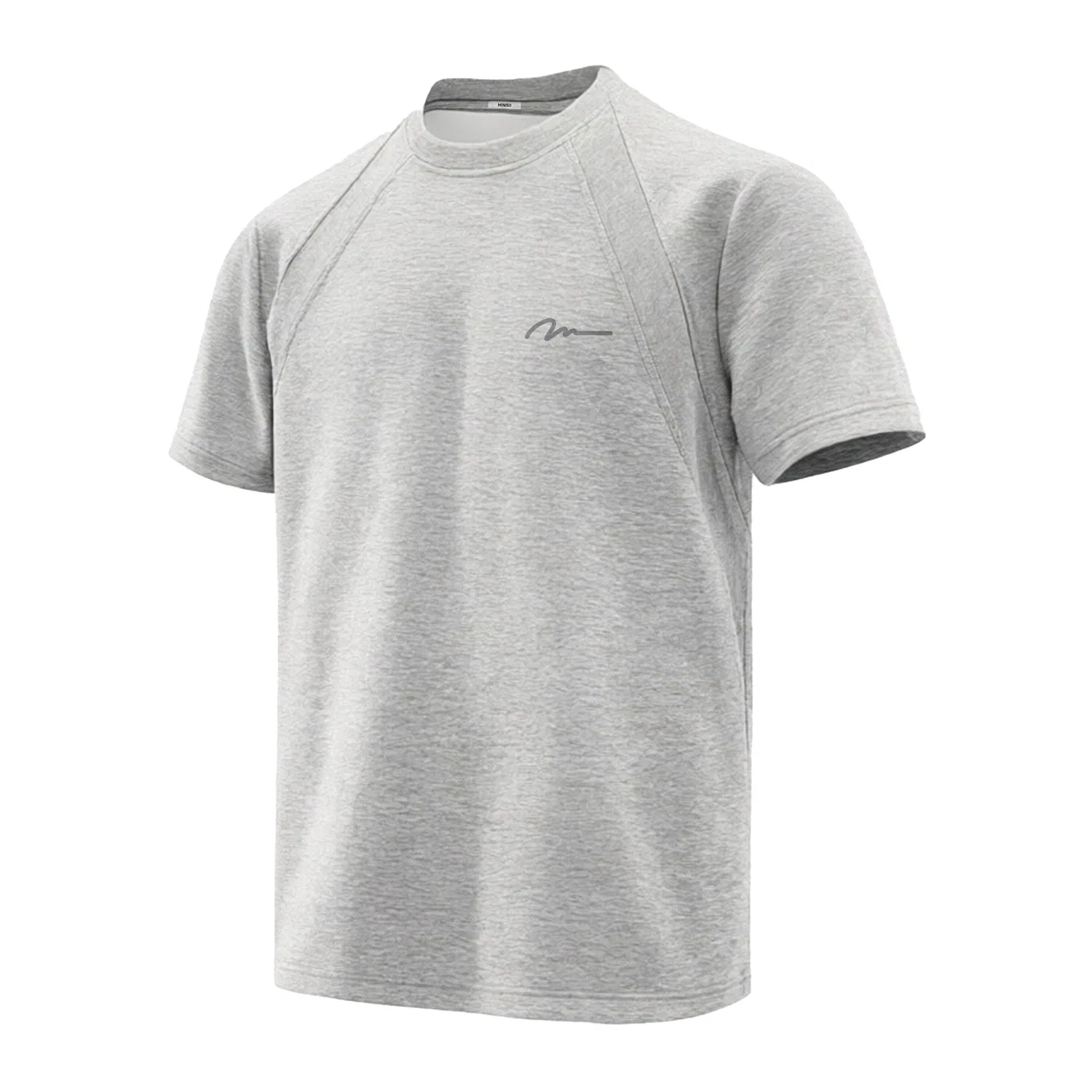 Детская футболка с принтом Heavyweight Deconstruction MINISO, Heather Gray