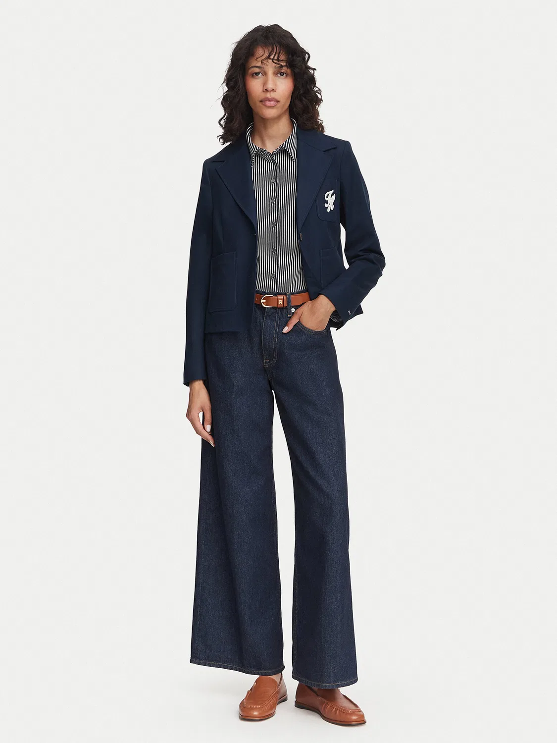 Женский блейзер стандартного кроя Dressing Tommy Hilfiger, темно-синий — фото 2