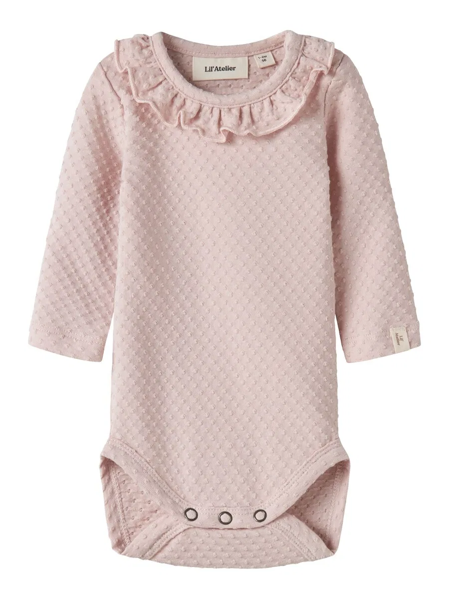 Комбинезон/боди Lil'Atelier сиреневого цвета