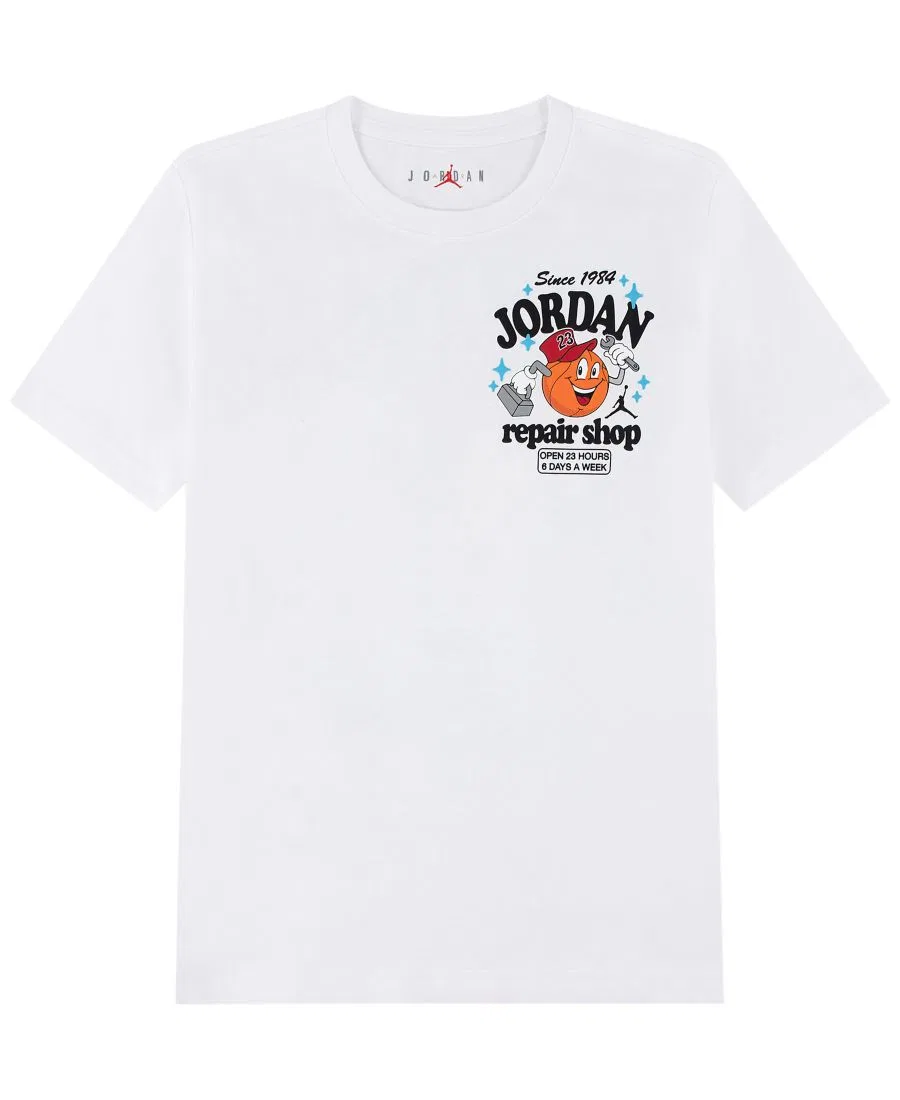 Футболка с коротким рукавом с принтом Jordan, White