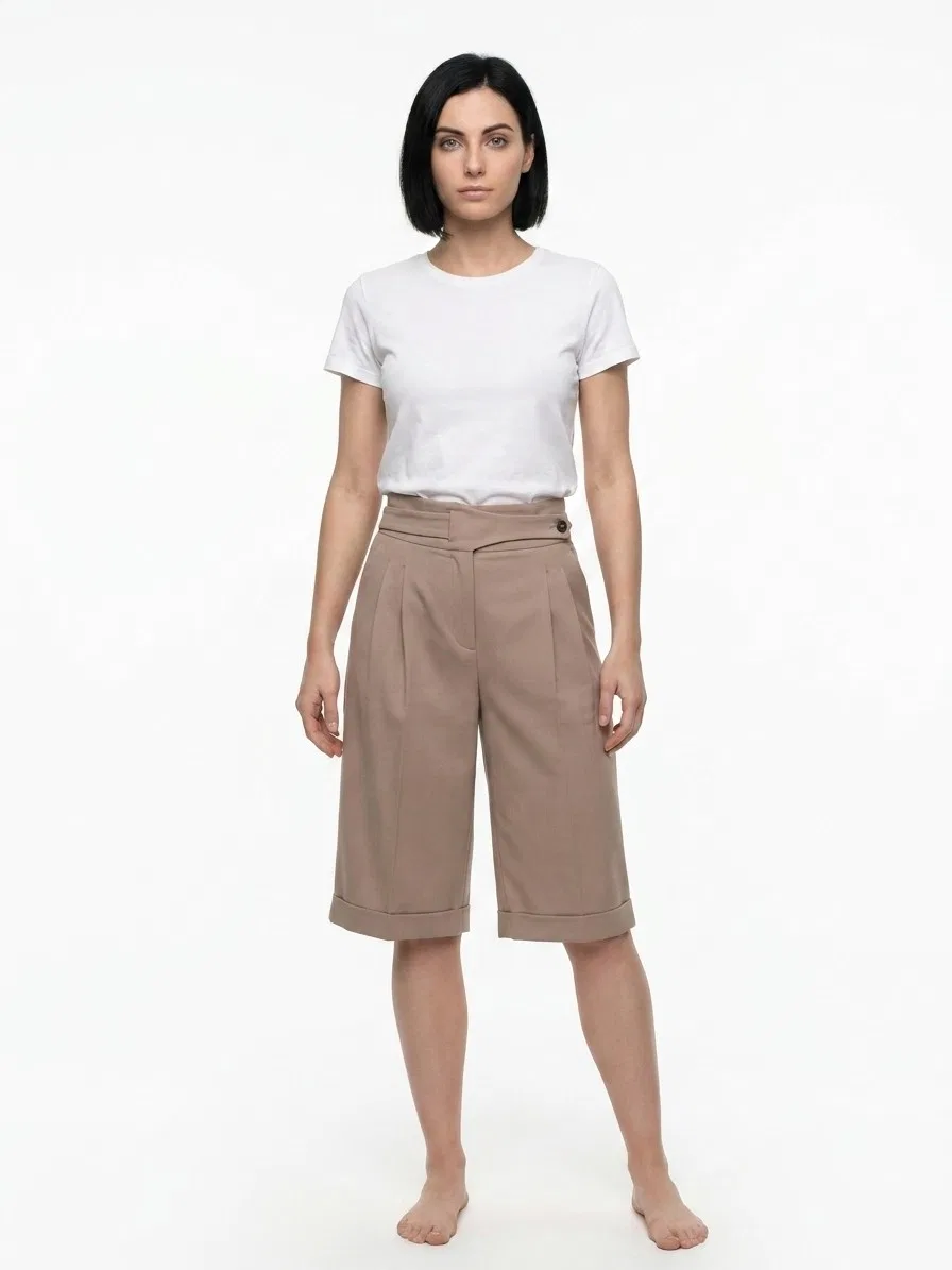 Женские брюки из шерсти Beige Virgin Wool Pants Dolce & Gabbana, Beige