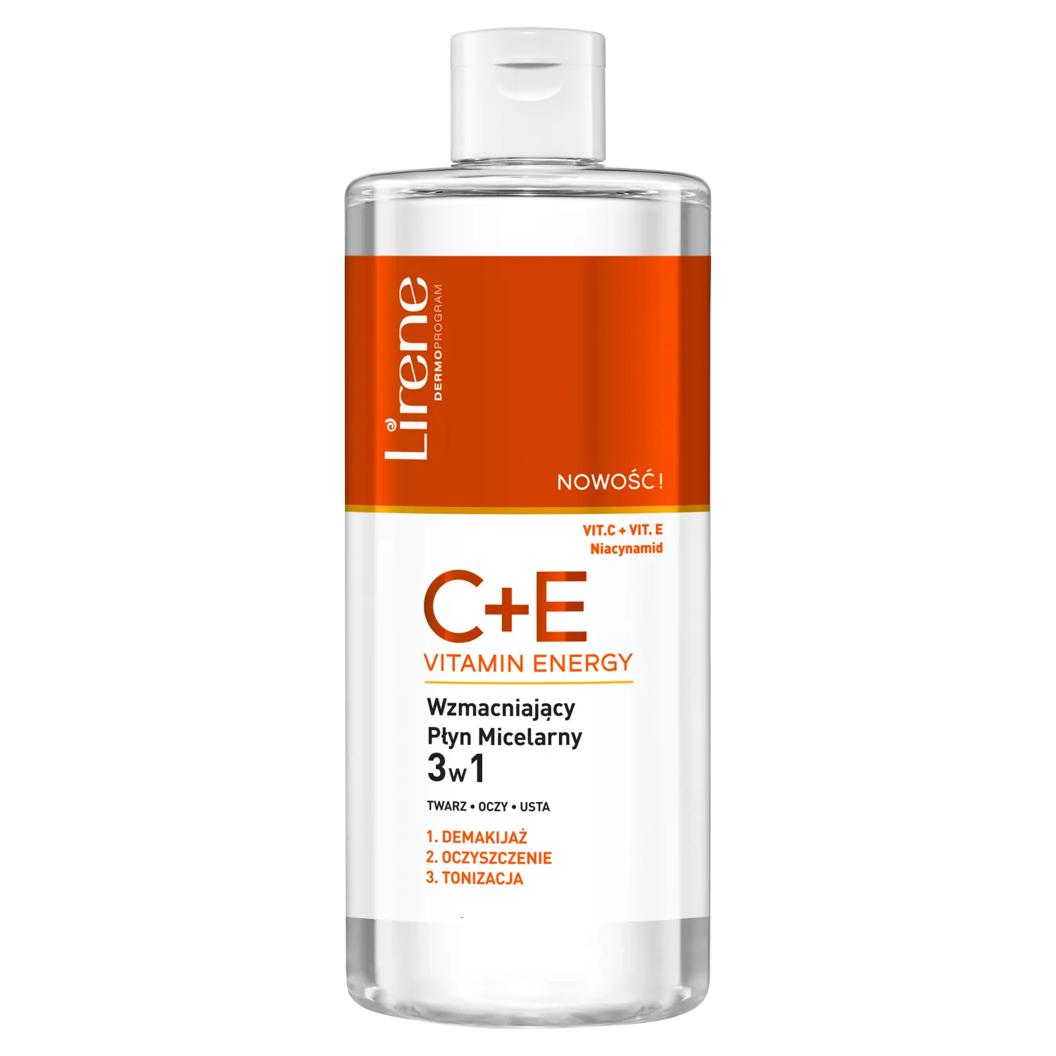 

Lirene C+E Мицеллярная жидкость 3-в-1 для лица, 400 мл