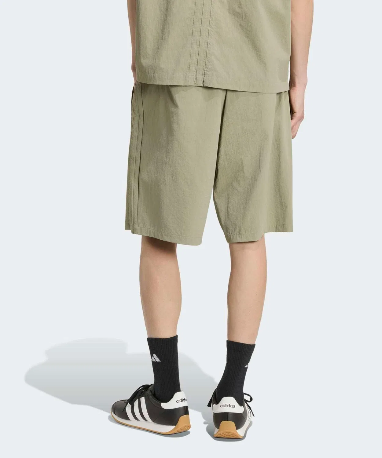 Мужские шорты свободного кроя с тремя полосками Cool Feeling Adidas, Green — фото 2