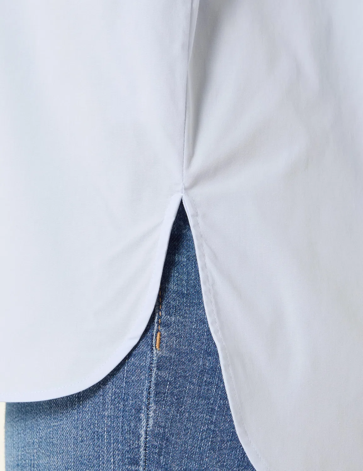 Женская рубашка из поплина Calvin Klein Poplin Relaxed Shirt, Blue — фото 4