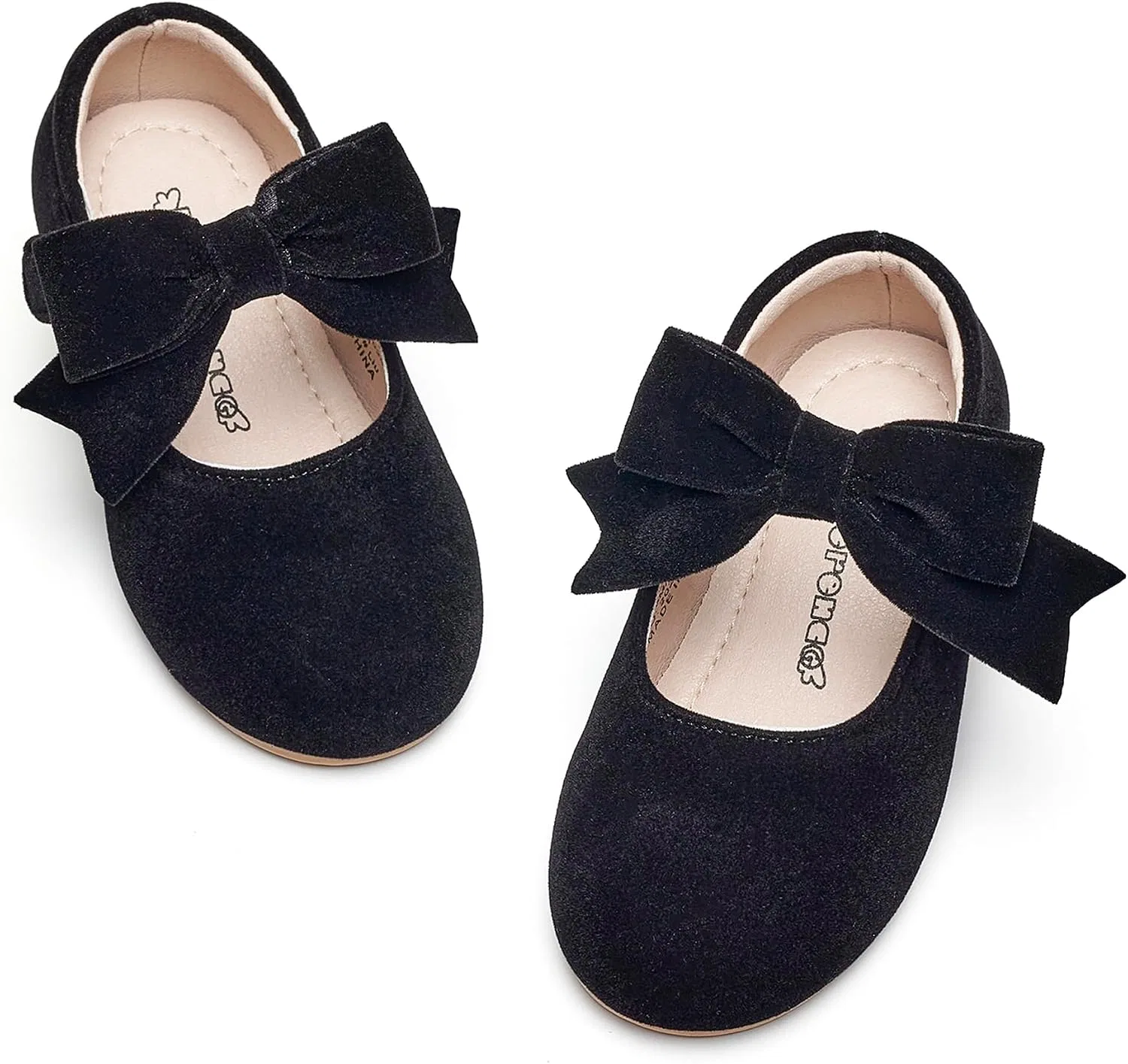 Детские балетки для девочек Mary Janes Kiderence, Black