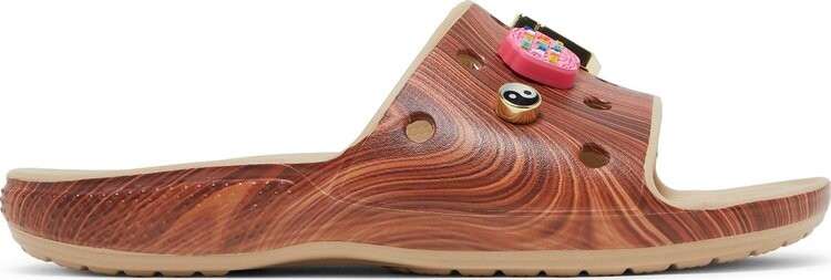 Сандалии SZA x Wmns Classic Slide Woodgrain, коричневый