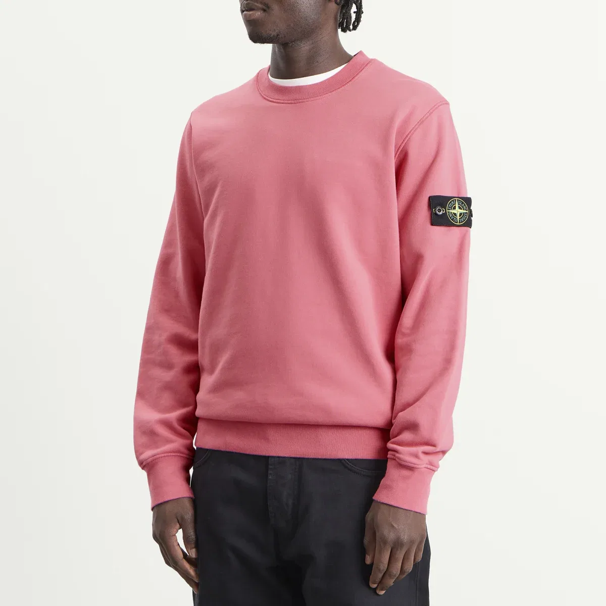 Свитшот из органического хлопка Stone Island, Geranium — фото 2