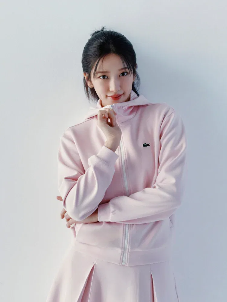 Джемпер LACOSTE Light Jersey Set Up, розовый — фото 2