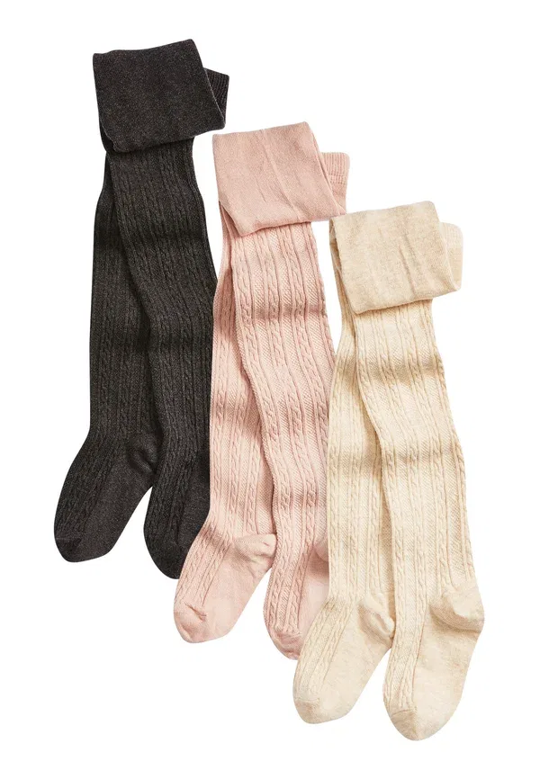 Колготки хлопковые 3 pack cable - tights Next, Grey, серый