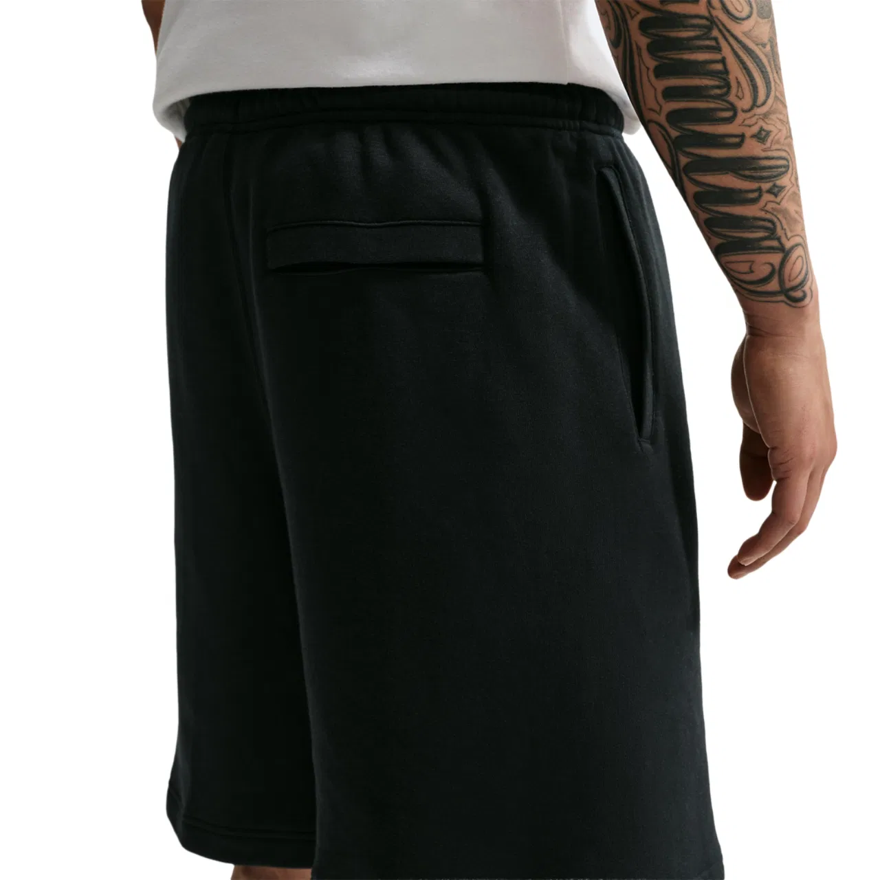 Мужские шорты Solo Swoosh Nike, цвет Black/Black/Football Blue — фото 2