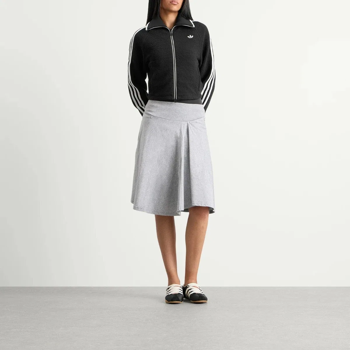 Женская куртка Firebird track top Adidas, Black & Cloud White — фото 4
