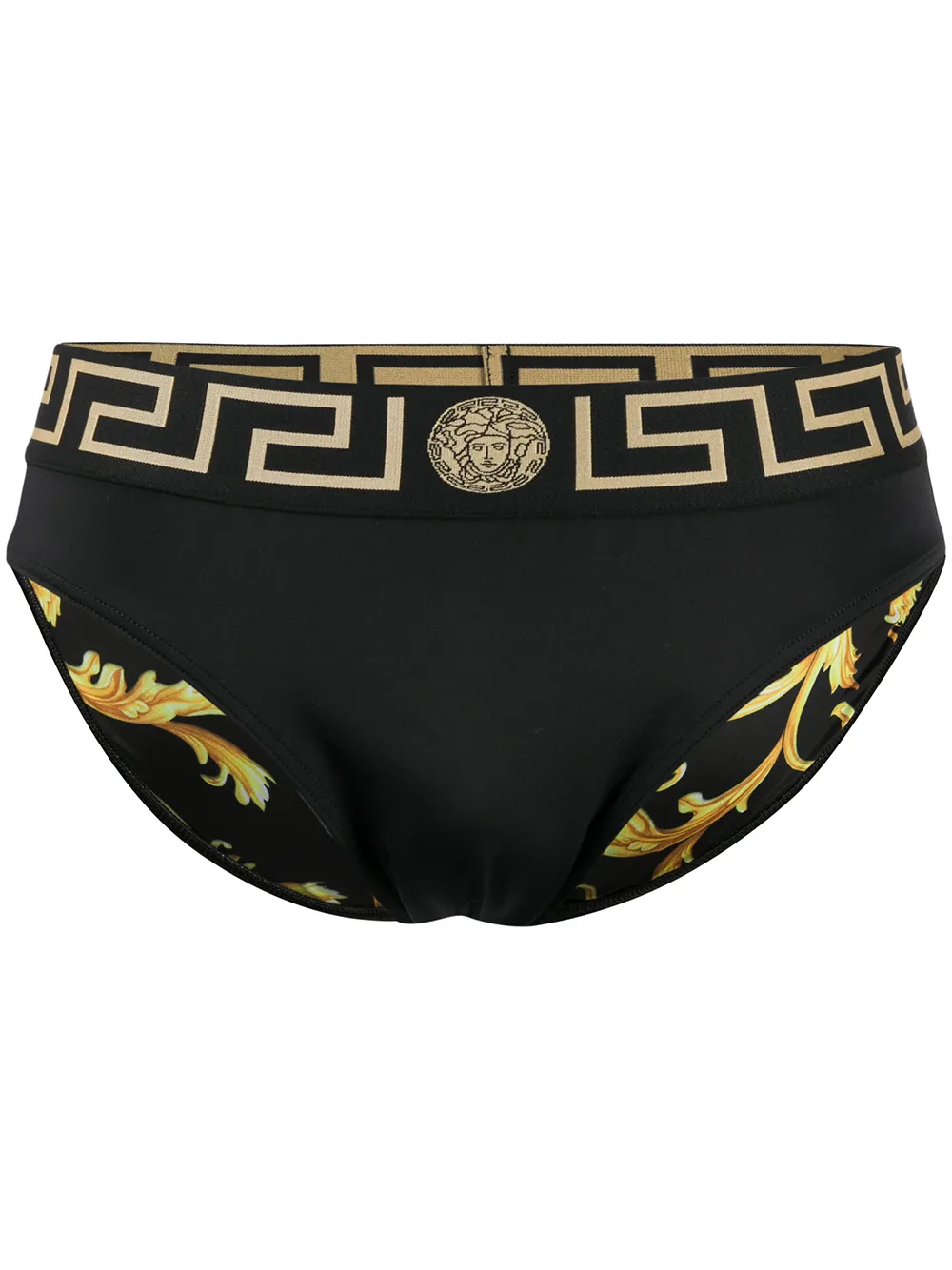 

Плавки с узором Greca VERSACE, черный