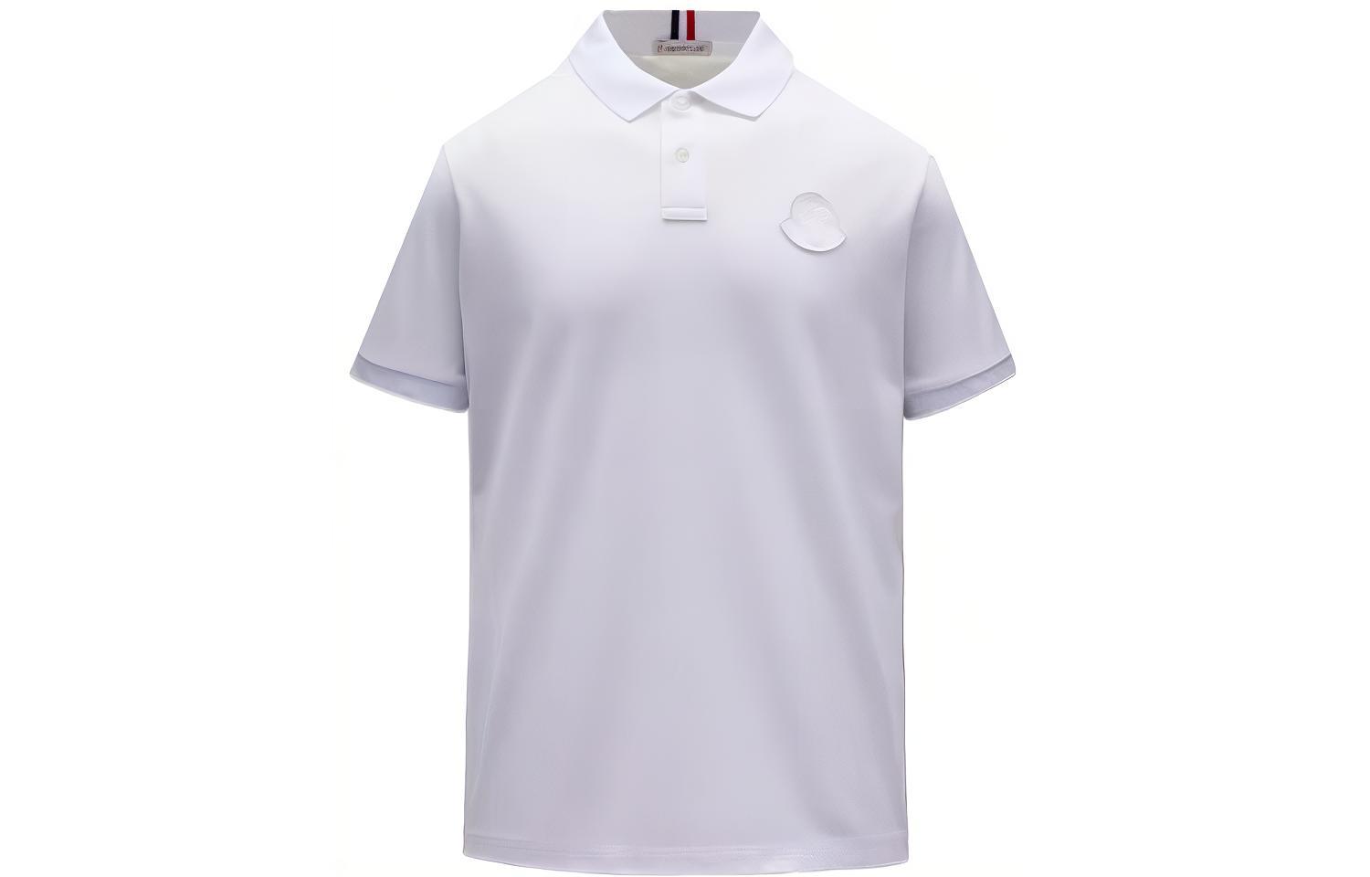 

Белая поло Moncler мужская