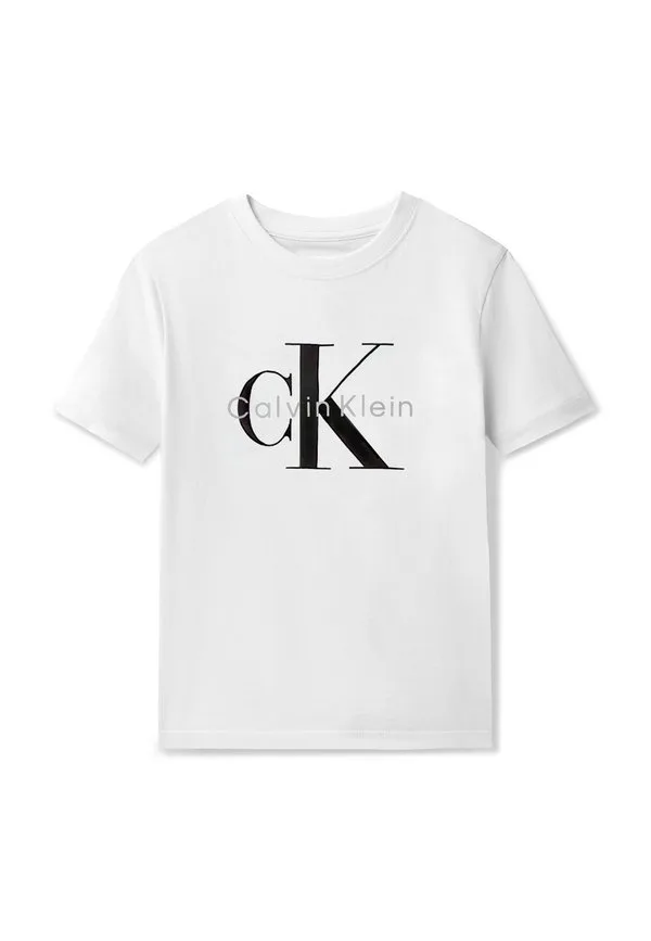 Футболка унисекс с моно логотипом Calvin Klein Jeans, White — фото 4
