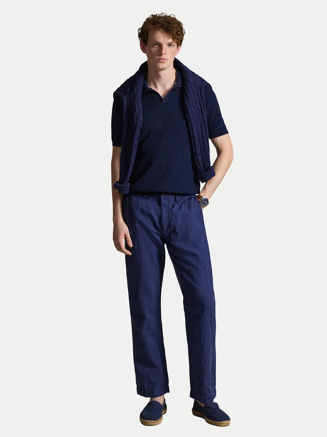 Мужские брюки классического кроя Polo Ralph Lauren, темно-синий — фото 2