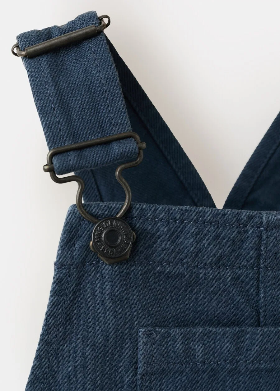 Детский комбинезон MANGO KIDS Regular Overalls 'RANDALL' темно-синего цвета — фото 3