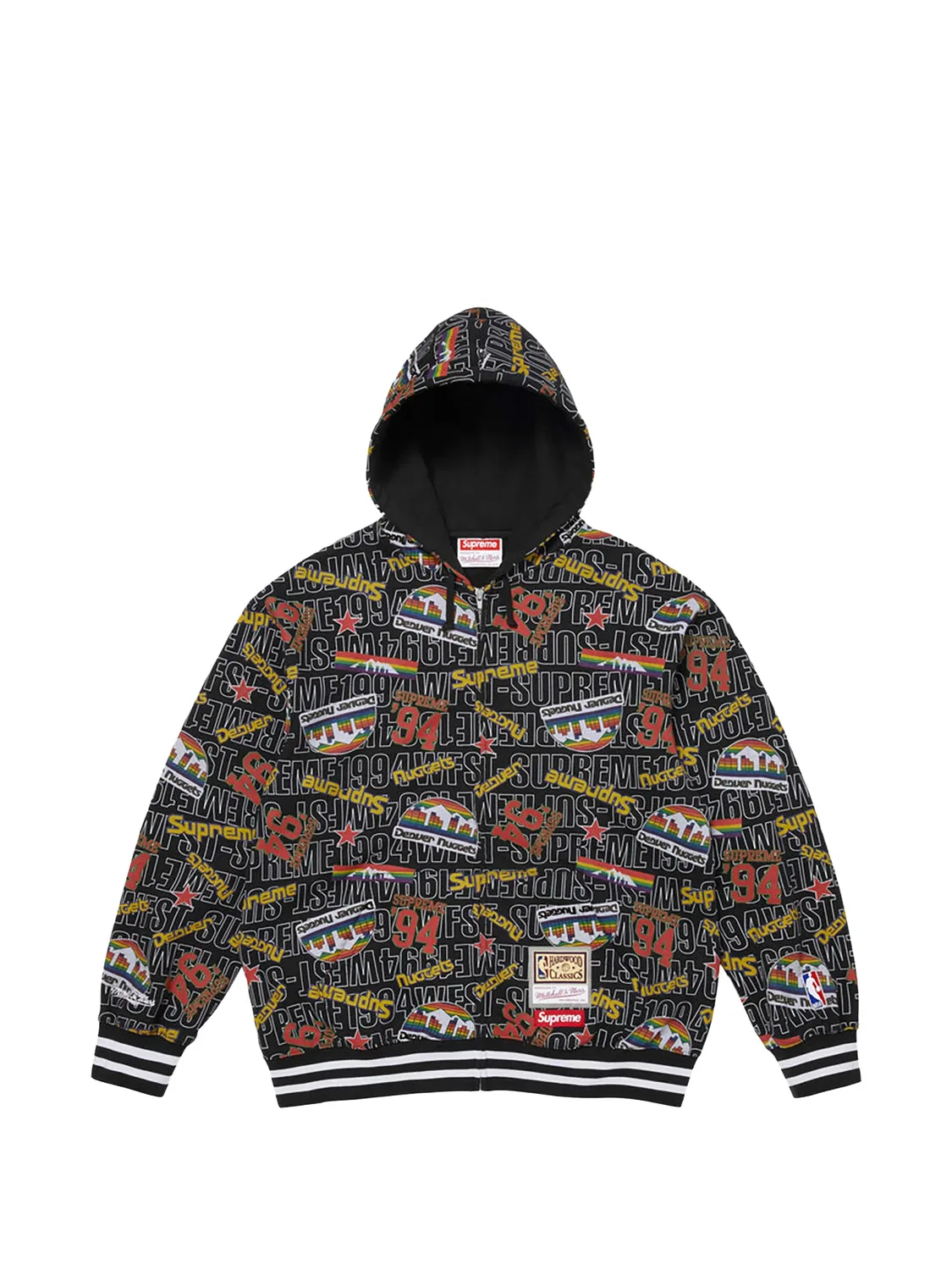 Худи NBA с логотипом из коллаборации с Mitchell & Ness Supreme, черный