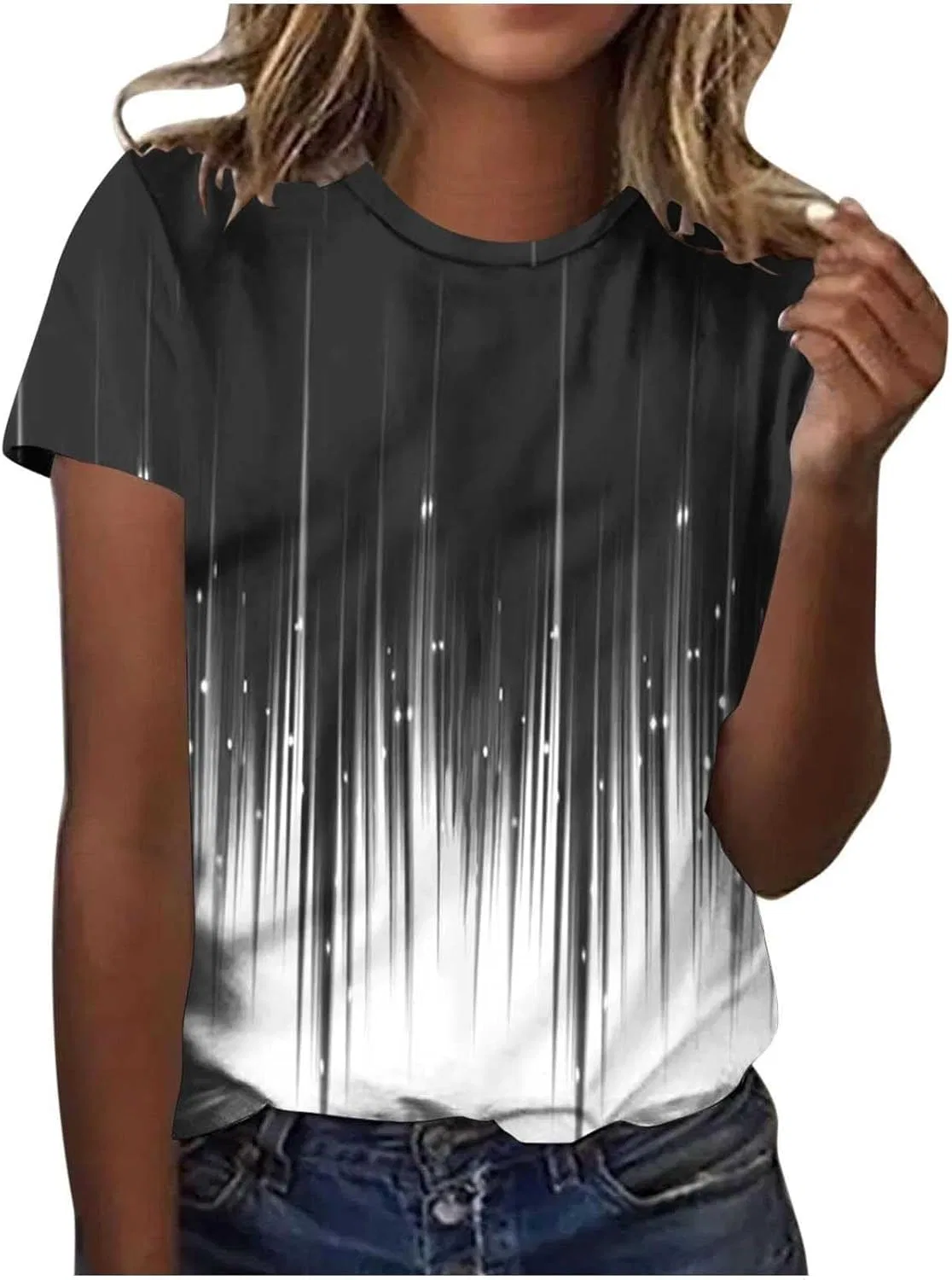 Женская футболка с цветочным принтом Slim Fit, Multicolor