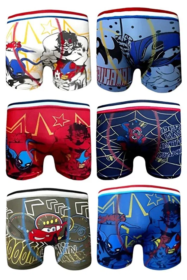 Детские боксеры для мальчиков с принтом Uniquetrenders, Multicolor Patterned