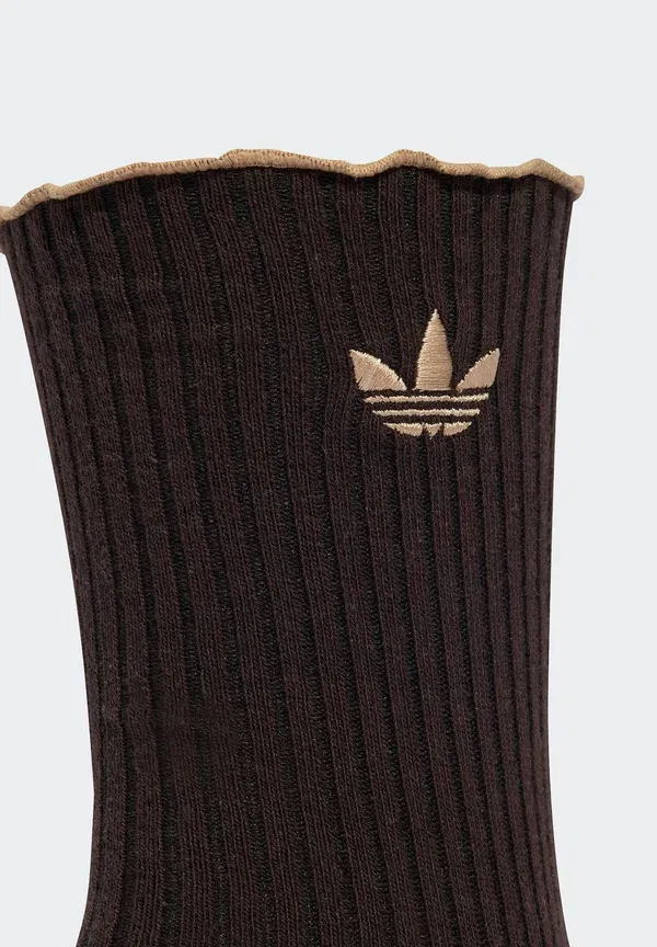 Носки с оборками, комплект из 2 пар, унисекс - носки Adidas Originals, бежевый — фото 4