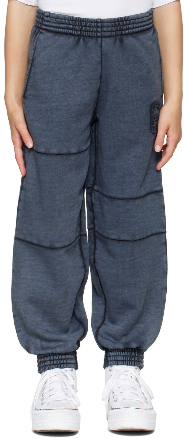 

Детские темно-синие брюки для отдыха с эффектом выцветания MM6 Maison Margiela, Синий, Детские темно-синие брюки для отдыха с эффектом выцветания MM6 Maison Margiela