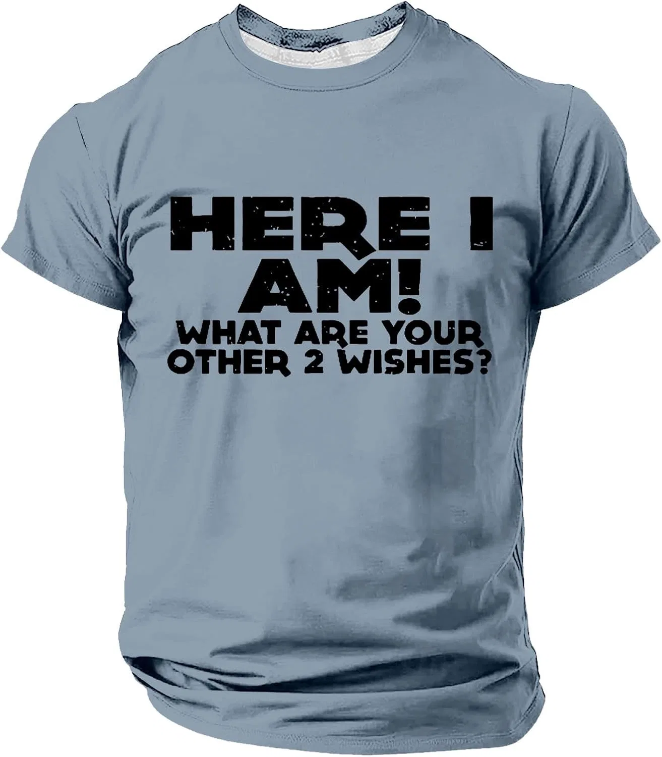 Мужская футболка свободного кроя с принтом Summer Tshirt, Light Blue — фото 2