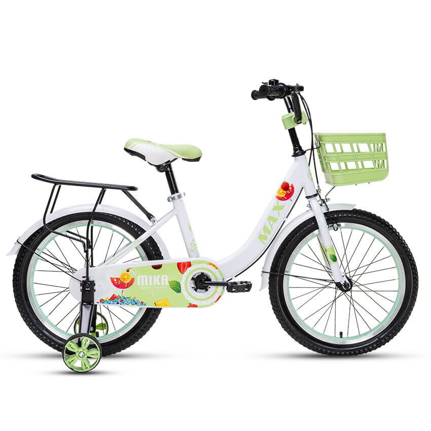 

Велосипед детский MAX BIKE Mika 2 18", белый/зеленый